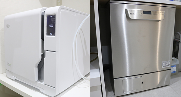 滅菌設備を徹底し、安全な治療を